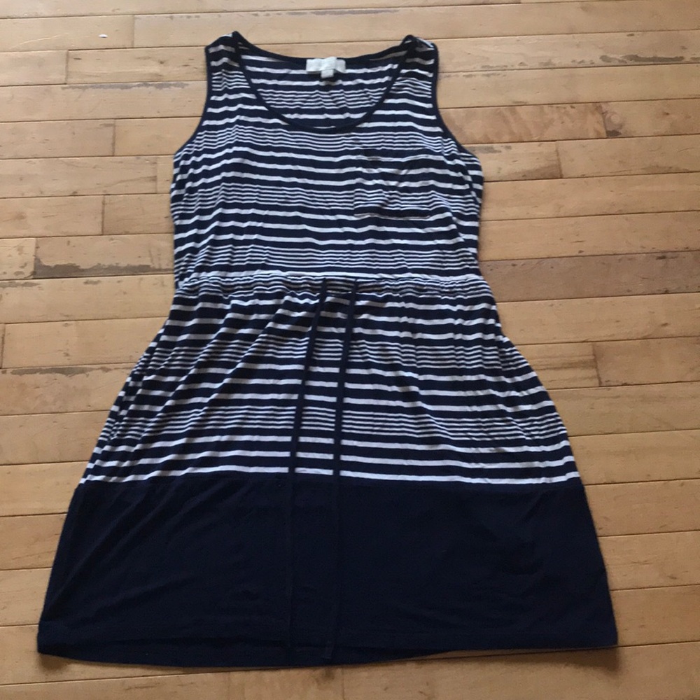Navy and White Summer Dress